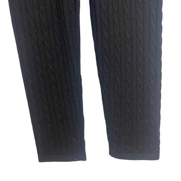 Grey Ven Herries Cable Lounge Pants Size Medium Black Cable Knit Luxury Sweats - Picture 12 of 15